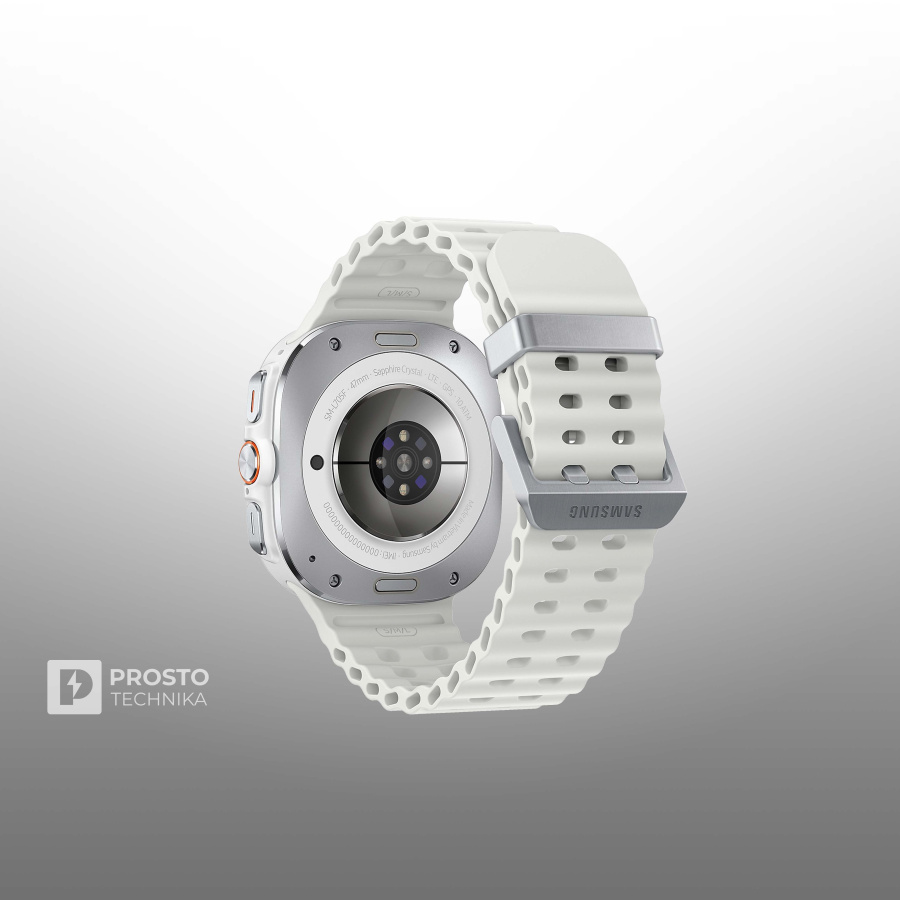 Умные часы Samsung Galaxy Watch Ultra 2025 LTE 47мм, белый титан (Titanium White)